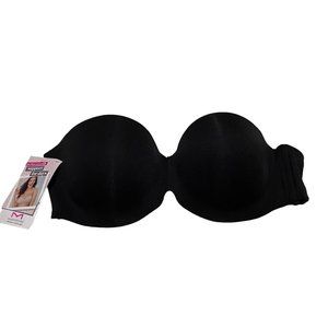 Maidenform Sweet Nothings No Slip Full Cover Strapless Bra Convertible 36C Black